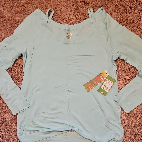 Lilly Pulitzer Blue Fitted Hoodie Sweatshirt - Picture 3 of 4